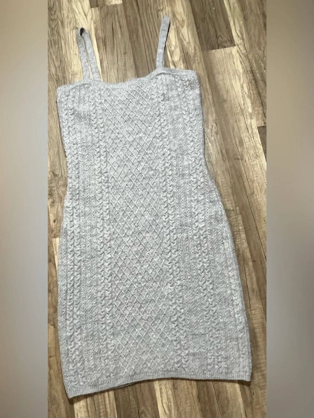 House of Harlow 1960 Cable Knit Sweater Tank Top Dress Size L